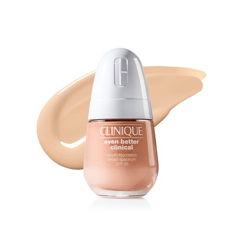 Clinique Even Better Clinical Serum Foundation - Full Coverage Hydrating SPF 25 with Vitamin C & Hyaluronic Acid for Oily Skin