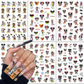 Halloween Nail Art Stickers A-5 - 6 Sheets Kawaii Horror Pumpkin Gothic DIY