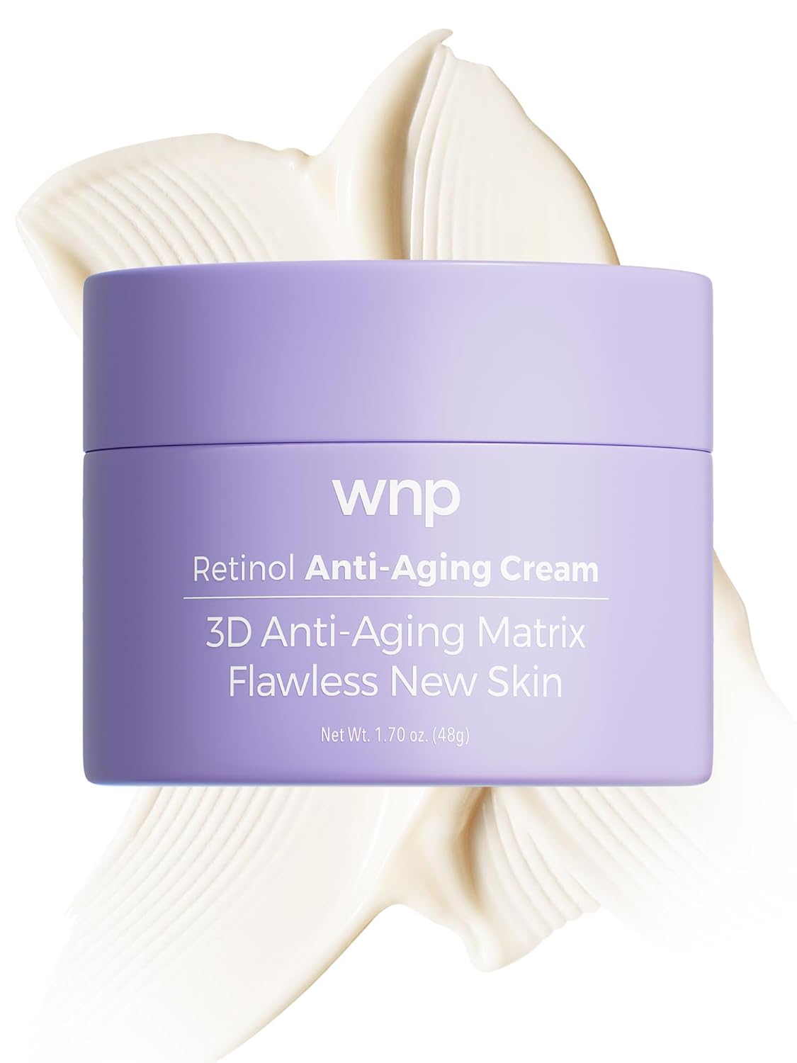 WNP Gentle Retinol Cream - Anti-Aging Night Moisturizer for Sensitive Skin | Hydrating Face & Neck Cream with Ceramides, Peptides, Pro-Xylane