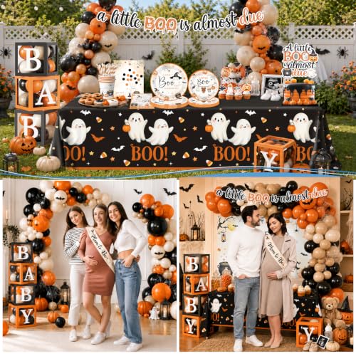 Halloween Baby Shower Decorations Set - Fall Theme Party Supplies for Boys & Girls