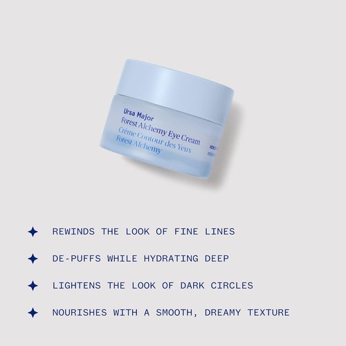 Ursa Major Forest Alchemy Eye Cream - Natural Under-Eye Moisturizer for Dark Circles & Puffiness | 0.50 oz