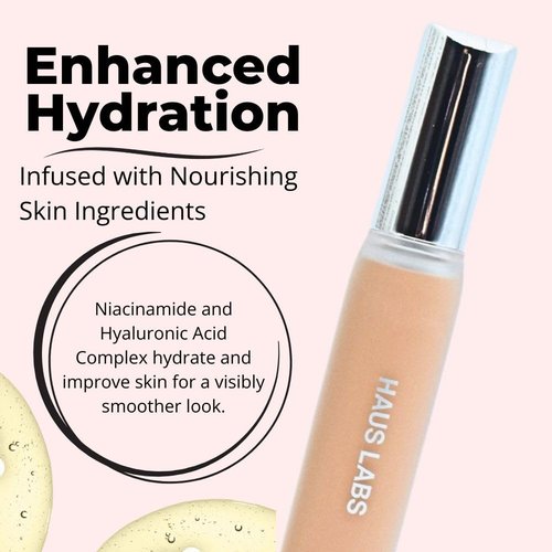 HAUS LABS BY LADY GAGA Triclone Skin Tech Hydrating + De-puffing Concealer with Fermented Arnica 30 Medium Peach