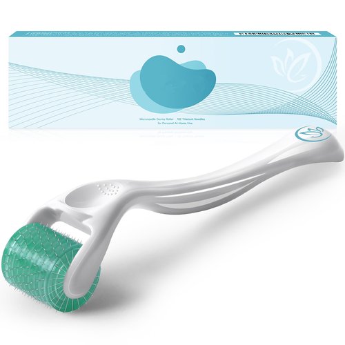 Slionwe Derma Roller Microneedle Roller, 192 Titanium Microneedling Roller For Women and Men | Micro Needle Roller