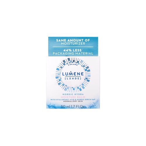 Lumene Nordic Hydra [Lahde] Moisture Balm - Lightweight Face Cream + Dry Skin Hydrating Balm - Organic Nordic Birch Sap, Arctic Spring Water & Plumping Hyaluronic Acid (1.7 oz)