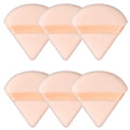 Skiennix Triangle Powder Puff Set - 6 Soft Makeup Sponges for Foundation & Face Powder | Flesh Color