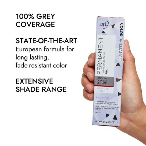 Regine Switzerland Ion Permanent Creme Hair Color - Vibrant Copper Blonde Shade