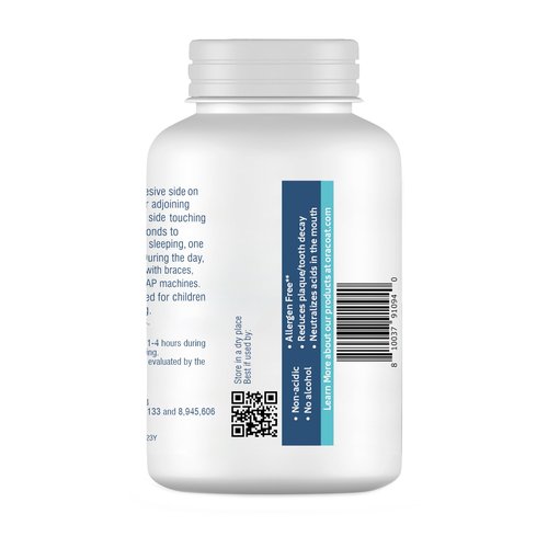 Oracoat XyliMelts for Dry Mouth Night Time or Day - Moisturizing Dry Mouth Adhering Discs, Sugar Free with Xylitol, 100 Count, Berry Smoothie Flavor, 8-Hour Relief
