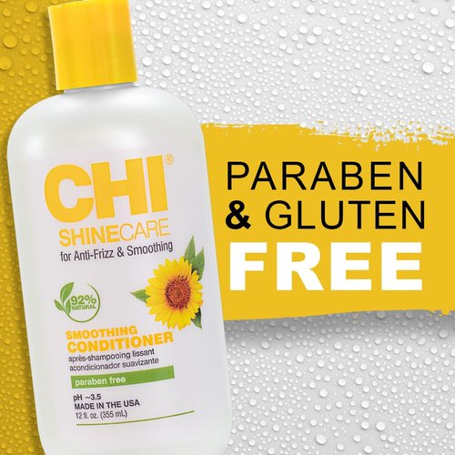 CHI ShineCare Smoothing Conditioner - Instantly Transforms Dull Hair with Shine & Hydration | 12 Oz, Sulfate-Free