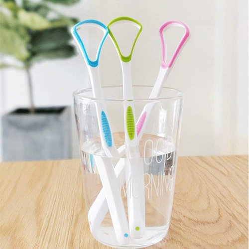 Skiennix Tongue Scraper - 100% BPA Free Oral Care Tool with Travel Case | 4 Pack for Adults & Kids