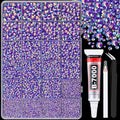 Dark Purple AB Resin Rhinestones 25000 Pcs for Crafting & DIY Projects - Large Pack + Glue