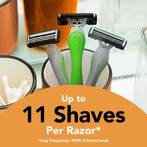 BIC Flex 3 Sensitive Disposable Razors for Men, Great Razors For a Smooth and Comfortable Shave, Shaving Razors With 3 Blades, 3 Count