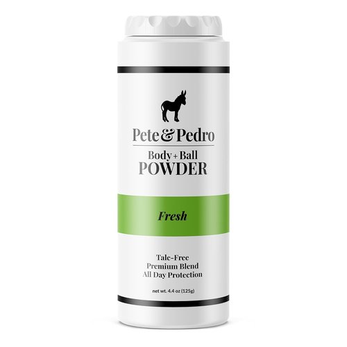Pete & Pedro Body Powder - Talc-Free Deodorant for Men, Fresh Scent, 4.4 oz | Sweat Absorbing & Odor Blocking