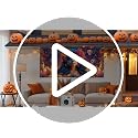 Halloween Banner 71x43 Inch Day of the Dead Sugar Skulls Backdrop - Variation 82