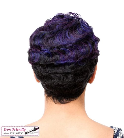 It's A Wig Synthetic Hair Wig Nuna (NDXBURG - NATURAL DARK EXTRA + BURGUNDY)