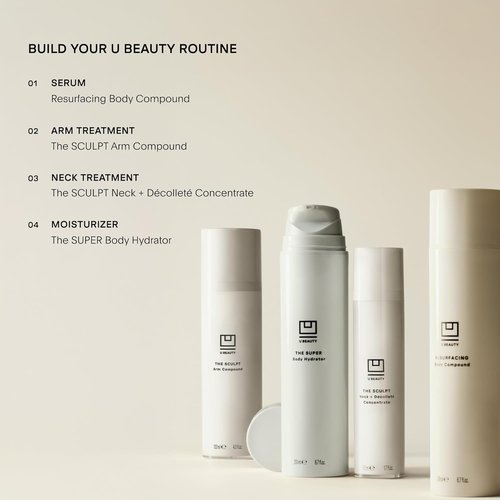 U Beauty The SUPER Body Hydrator - Mega-Dose Hyaluronic Acid Cream with Niacinamide & Squalane | 6.7 fl oz for Smooth, Bright Skin