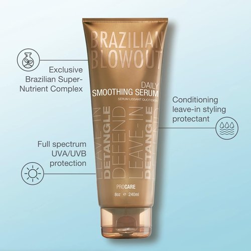 BRAZILIAN BLOWOUT Acai Daily Smoothing Serum - Frizz Control & Shine | 8 oz