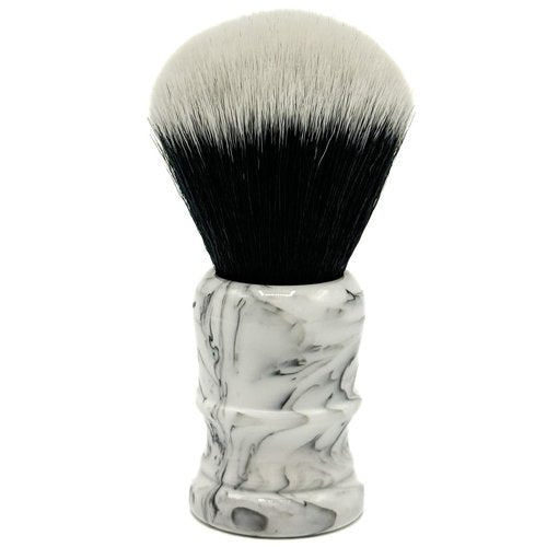 Parker Arctic Storm Ultra-Soft Synthetic Shaving Brush with Stand – 26 mm Tuxedo Knot for Rich Lather and Luxurious Everyday Shaving