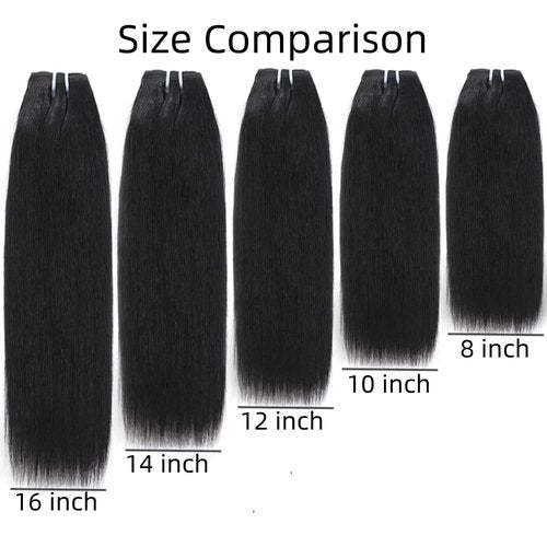 10 inch 12 inch short hair bundles 10A Brazilian Straight Virgin Hair 4 Bundles Straight Hair 100% Unprocessed Straight Human Hair