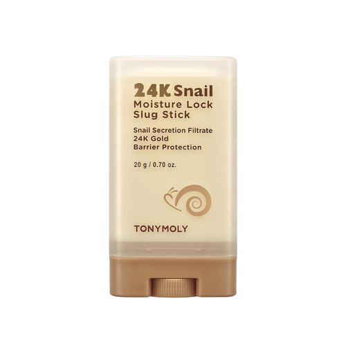 TONYMOLY 24K Snail Moisture Facial Stick 20g – Hydrating Multi Balm with Snail Mucin & 24K Gold for Glowing Skin, Anti-Aging Skincare, Moisture Barrier Protection, Korean Skincare
