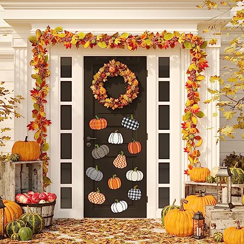 Fall Pumpkin Refrigerator Magnets Set - Autumn Decor for Kitchen & Holidays