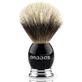 Anbbas Silvertip Badger Shaving Brush,Black Resin & Alloy Handle for Men Wet Shave,Pure Badger Hair,No Hair Shedding,No Terrible Smell