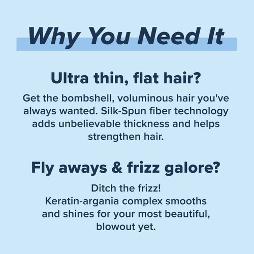 Truhair Raise The Roots 2.0 - Instant Hair Thickening Fiber Cream for Frizz-Free Blowouts | Volumizing Hair Styling Cream for All Hair Types
