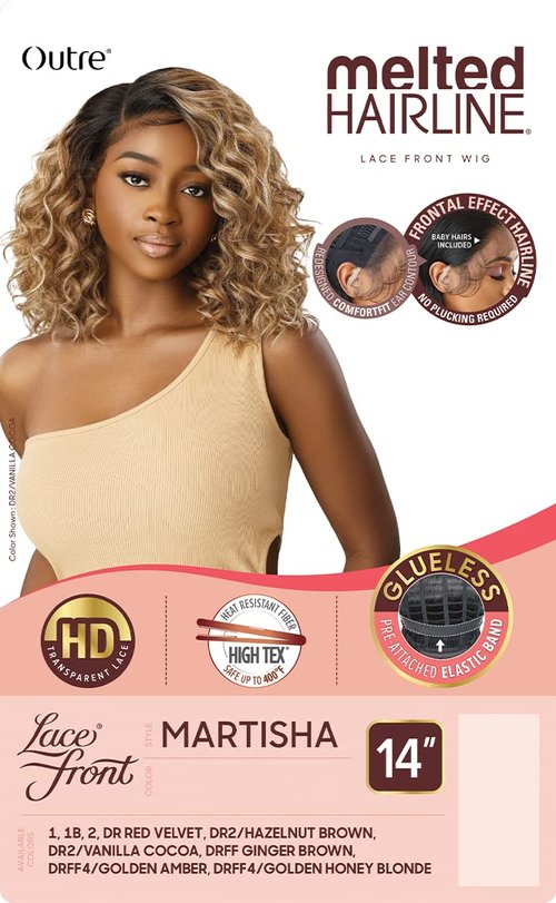 Outre Lace Front Wig - Melted Hairline - Martisha (OFF BLACK 1B)