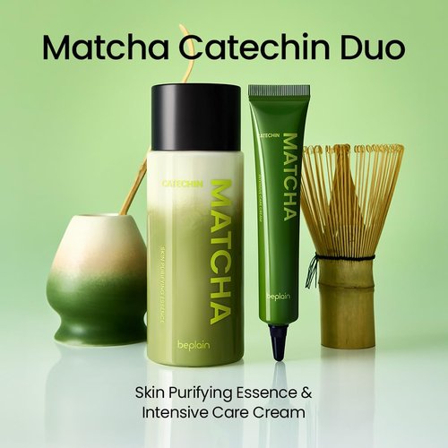 beplain Matcha Catechin Skin Purifying Essence for Face | Hydrating & Balancing Facial Essence for Glowy, Healthy Skin | Suitable for Sensitive Skin | K-Beauty (5.07 fl oz / 150 ml)