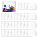 GAWBYET 50 PCS Mini Clear Makeup Bag,Small Clear Zipper Pouch Travel Bag for Toiletries Plastic Cosmetic Organizer Waterproof，for Swimsuit Bikini Travel Vacation(7.9 x 5.9 x 2 Inch)