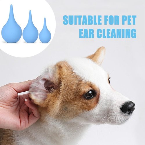 3 Pack Hand Bulb Ear Syringes, Soft Reusable Rubber Suction Ear Bulb Syringe Ball, Baby Ear Cleaning Bulb, Ear Washing Squeeze Bulb for Kids, Adults, Pet (3 Sizes)
