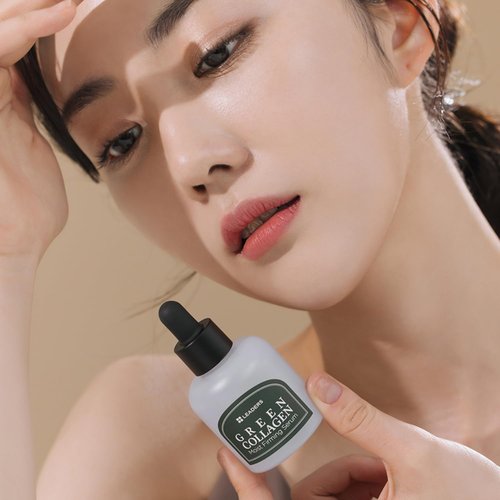 Leaders Green Collagen Serum - Vegan Anti-Aging Moisturizer for Firm Skin | 30ml Hydration & Elasticity