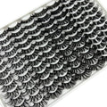 25mm Mink False Eyelashes Pack 48 Pairs - Dramatic Full Volume, Wispy & Curly Styles