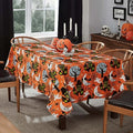 Halloween Scream Vinyl Tablecloth - 60 x 84 Inch Rectangular Orange Spooky Decor - Variation of THIS listing