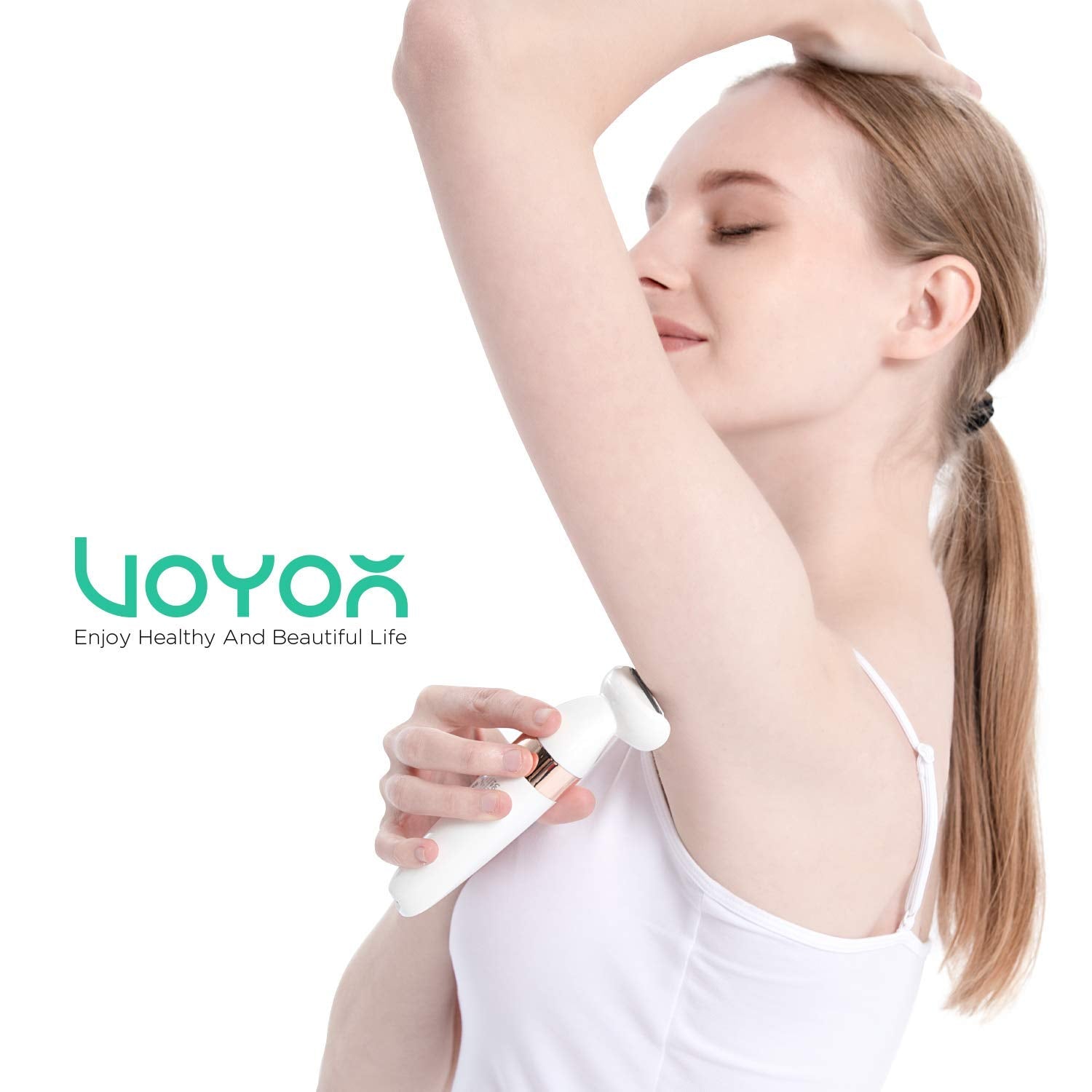 VOYOR Electric Shaver - 5-in-1 Women's Grooming Kit | Cordless, Waterproof Bikini Trimmer & Hair Remover