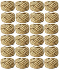 Farmhouse Burlap Napkin Rings Set of 24 for Rustic Table Decor