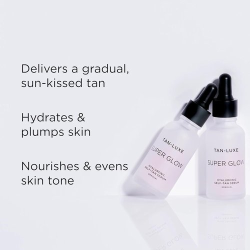 TAN-LUXE Super Glow Self Tan Serum Gift Set - Daily Gradual Tanning Skincare (10 ml) | Vegan & Cruelty-Free