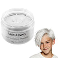 Skiennix White Hair Color Wax Pomade - 4.23 oz Natural Hair Styling Clay for Cosplay & Parties