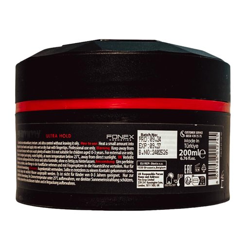 **Gummy Professional Hair Styling Wax - Strong Hold with Keratin Complex for Radiant Finish | 200 ml**