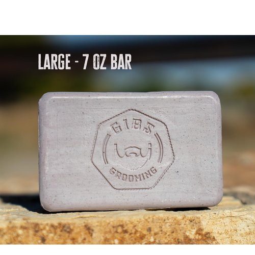 GIBS Alpha Male, Rich Lather, Long-Lasting, Vanilla, 7oz Bar Soap
