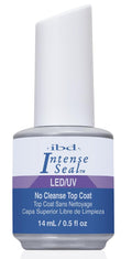 IBD LED/UV Intense Seal No Cleanse Top Coat for Gel and Acrylic Nails, High Gloss Mirror Shine, Non Yellowing Formula, 14ml 0.5 fl oz