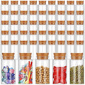 50 Pack 130ml Plastic Potion Bottles with Cork Lids for DIY Crafts