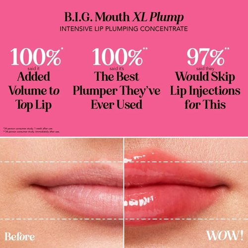 Polite Society Lip Plumping Concentrate - XL High-Shine Gloss 0.16 oz for Fuller Lips