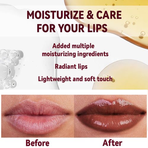 FeiCuiYun Brown Honey Tinted Lip Stain - Sheer Hydrating Balm & Gloss | Nourishing Color for All Skin Tones