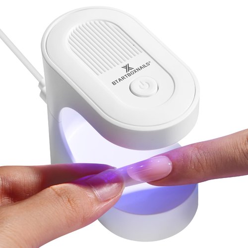 BTArtboxnails Handy Mini Nail Lamp - Fast Cure UV LED Nail Lamp for Gel Nails, 6W Nail Light with 2 Timer for All Gel Polish