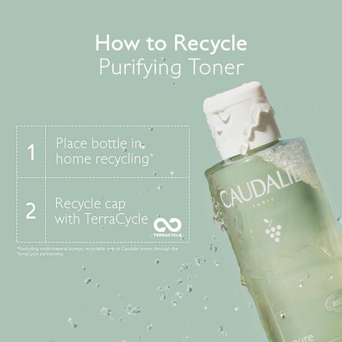 Caudalie Vinopure Pore Minimizing Toner - Natural Salicylic Acid Formula | 6.7 Ounce