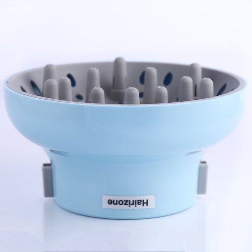 Hairizone Universal Hair Diffuser - Adaptable for Blow Dryers | Perfect for Natural Curly & Wavy Hair, Blue
