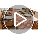 Skeleton Halloween Table Runner 13x72in Pink Orange Skull Checkerboard Decor - Variation of THIS listing
