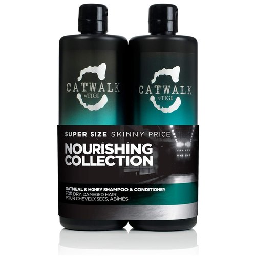 TIGI Catwalk Oatmeal & Honey Shampoo & Conditioner Set - Nourishing Hair Care Duo