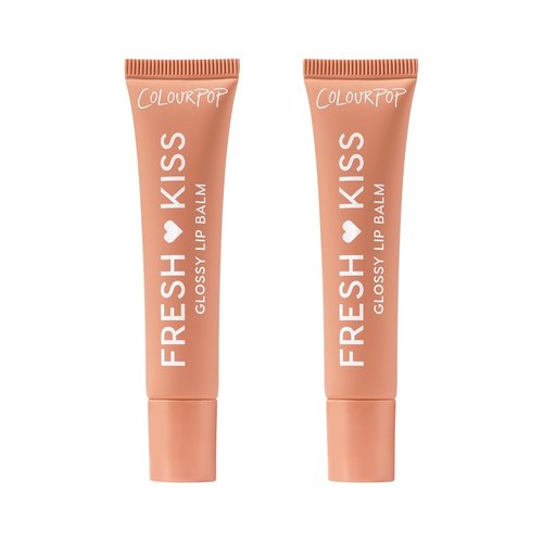 ColourPop Fresh Kiss Glossy Lip Balm - Hydrating Formula with Peptides & Shea Butter - Caramel Latte (2 Count)