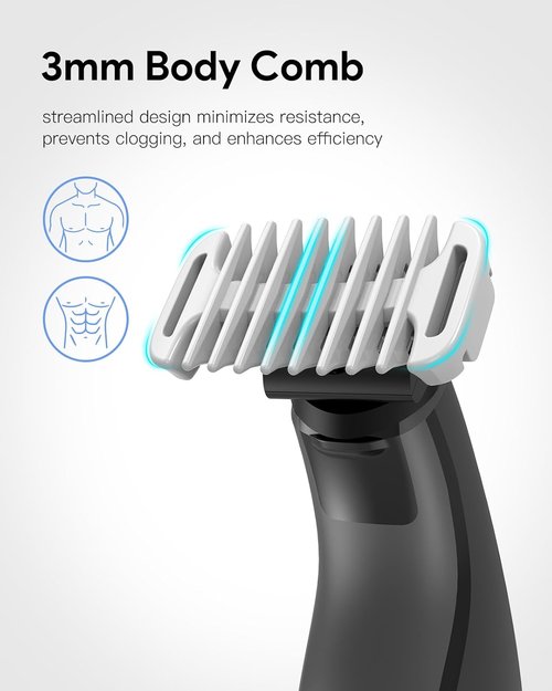Obalde Guide Guards Set - 1/2/3/5mm Comb Attachments for Skin & Body - Hard Case Included | High Performance Storage